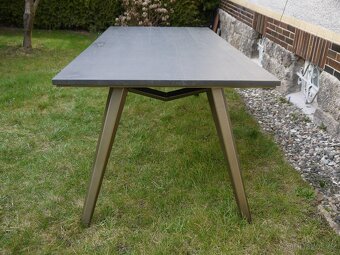 Jídelní stůl City – 230 cm – antracit / kovové nohy - 4