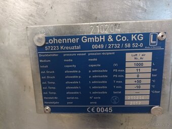 Kompresorová stanice GA26P + vzdušník 1000 L - 4