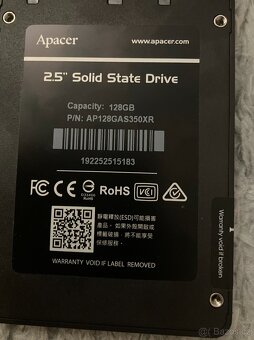 SSD disky 120 -256 GB, většina nových, cena od jednoho kusu - 4