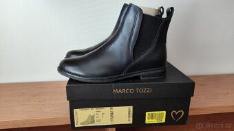 Kotníkové boty Marco Tozzi, tmavě modré - 4