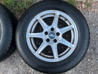 Alu kola 5x100, Škoda, VW, Seat atd, 195/65/15 6mm zimní - 4