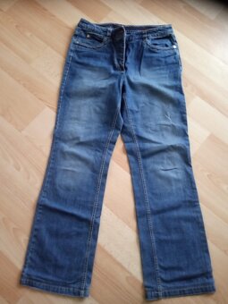 Dámské kalhoty-široké nohavice, rifle-vel. L, XL - 4