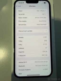 iphone 13 pro max 256 gb modrá - 4