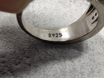 Krásný pánsky starý prsten, velikost 64 - 4