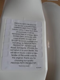 ČZ motokros,díly,blatníky Preston - 4