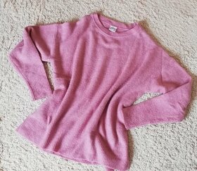 Dámský svetřík, svetr, vel. 40, růžová, minimálně nošený - 4