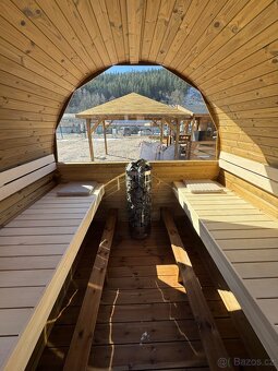 Zahradní sudová sauna 3M - s terasou - 4