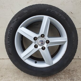 Alu kola Seat 16" 5x112, letní Kumho 205/55R16 - 4