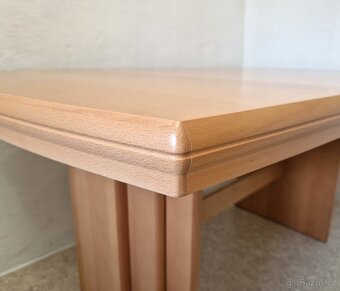 Nový rozkládací stůl buk 93x152+3x45 cm - 4