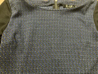 Černo-modré pouzdrové šaty Amisu (vel. 38) - 4