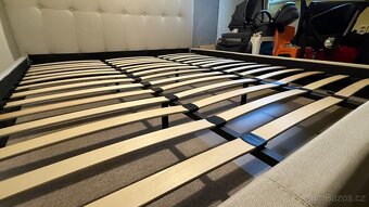 Čalouněná postel MARIKA 180x200, béžová - 4