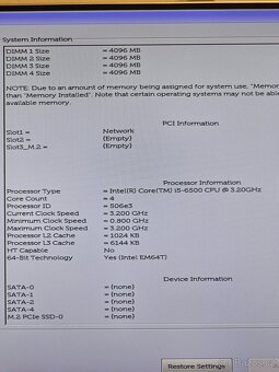 Dell OptiPlex 7040 SFF (Intel i5-6500, 16GB RAM) WiFi - 4