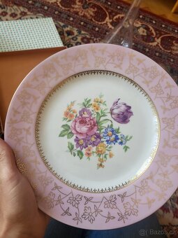 Ozdobný talíř Pirken Hammer z růžového porcelánu - 4