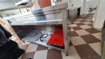 Výdejní stůl na teplé potraviny 70-150-85 cm / 60cm Nastavec - 4