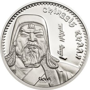Stříbrná mince 1 oz Chinggis Khan r. 2014 RRR - 4