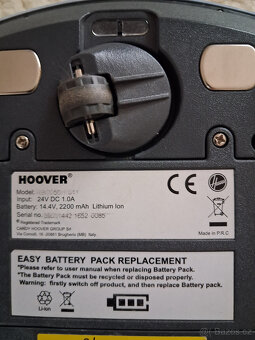 Prodám robotický vysavač HOOVER výška 7 cm - 4