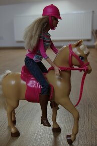 Panenka Barbie Mattel s koněm - 4