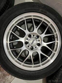 ALU kola ASA AR1 8x17 5x114,3 + letní pneu 225/55 R17 – TOP - 4