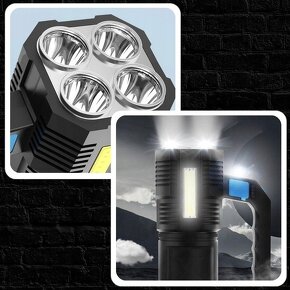 LED akumulátorová svítilna 1000lm - 4