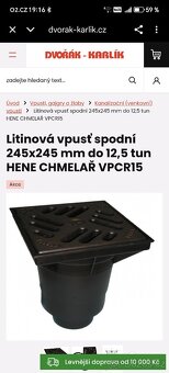 Kanalizačni vipust. 2x - 4