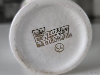 Starožitná keramická vázička - amforka - 4