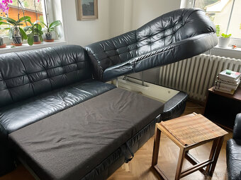 Rohová, rozkládací sedačka - 4