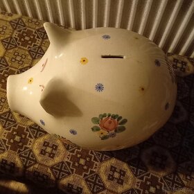 Porcelánové prasátko-kasička od Karla Gotta - 4