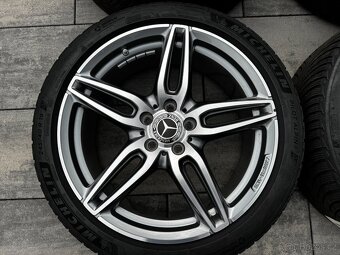 Originál alu kola Mercedes 5x112 R19 w213 zimní Michelin - 4