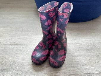 Dívčí fialovo-růžové holínky, vel. 30/31 - 4