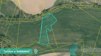 Zemědělská půda 11561 m² – Tučapy u Soběslavi, okres Tábor ( - 4