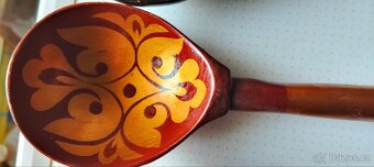 Dřevěné ručně malované lžíce SSSR - 4