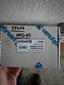 Sprchová vanička čtvrtkruhová Polysan 90x90 cm mramorová - 4