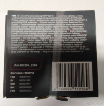 Parkside Smart baterie 20V/8Ah - 4