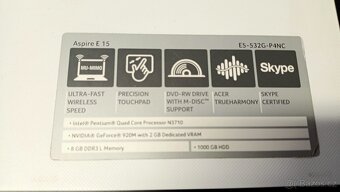 Acer Aspire E15 na ND - 4