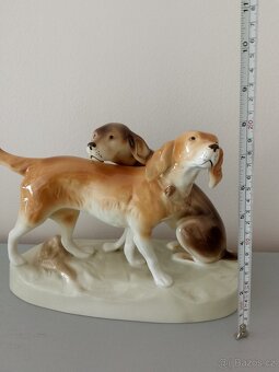 Porcelánová soška psi - 4