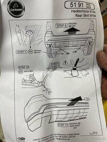 Spodní část nárazníku Carlsson na MB ML W164 - 4