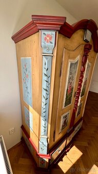 Starožitná ručně malovaná skřín ✔️ - 4