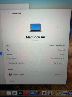 Macbook Air 13" M1, 16 GB RAM, 512 GB SSD - 4