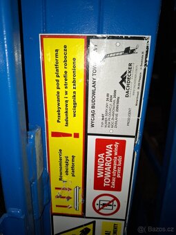 Stavebni vytah, Střešní výtah - 4