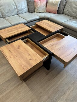 Konferenční stůl/stolek s úložným prostorem - 4