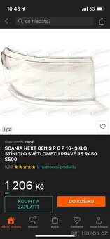 Přední pravé led světlo Scania R450, R500, S500 - 4