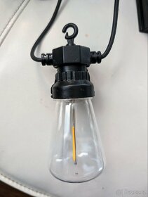 Venkovní solární párty řetěz 15m ŽÁROVKY
15 LED žárovek - 4