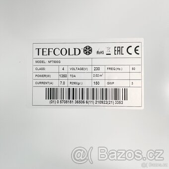 Chladící / mrazící lednice / mrazák Tefcold - 205x70x210 cm - 4
