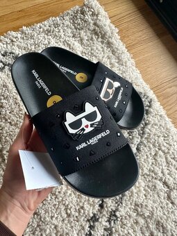 ČERNÉ PANTOFLE KARL LAGERFELD - 4