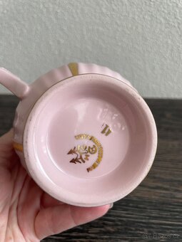 RŮŽOVÝ PORCELÁN - BUCLÁK, značeno H&C, porcelánka CHODOV - 4
