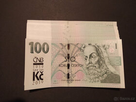 100KČ S PŘÍTISKEM 2018 ČNB M01 - M28 KOMPLETNÍ SADA - 4