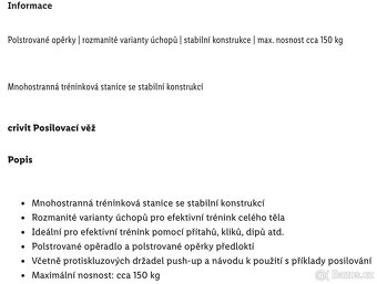 Volně stojící hrazda na posilování - 4