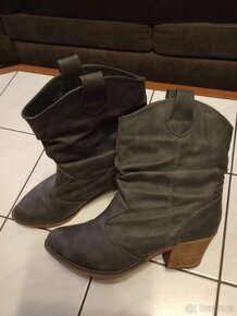 Nové kožené kozačky vel.43, špatně zvolená velikost - 4
