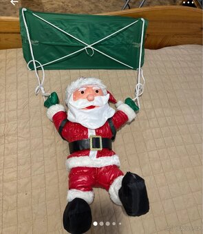 Vánoční Santa s padákem-dekorace - 4