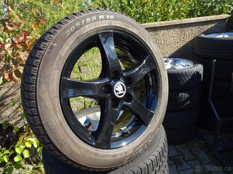 Octavia, Golf, Passat, Superb - zánovní zimní alu kola 16" - 4